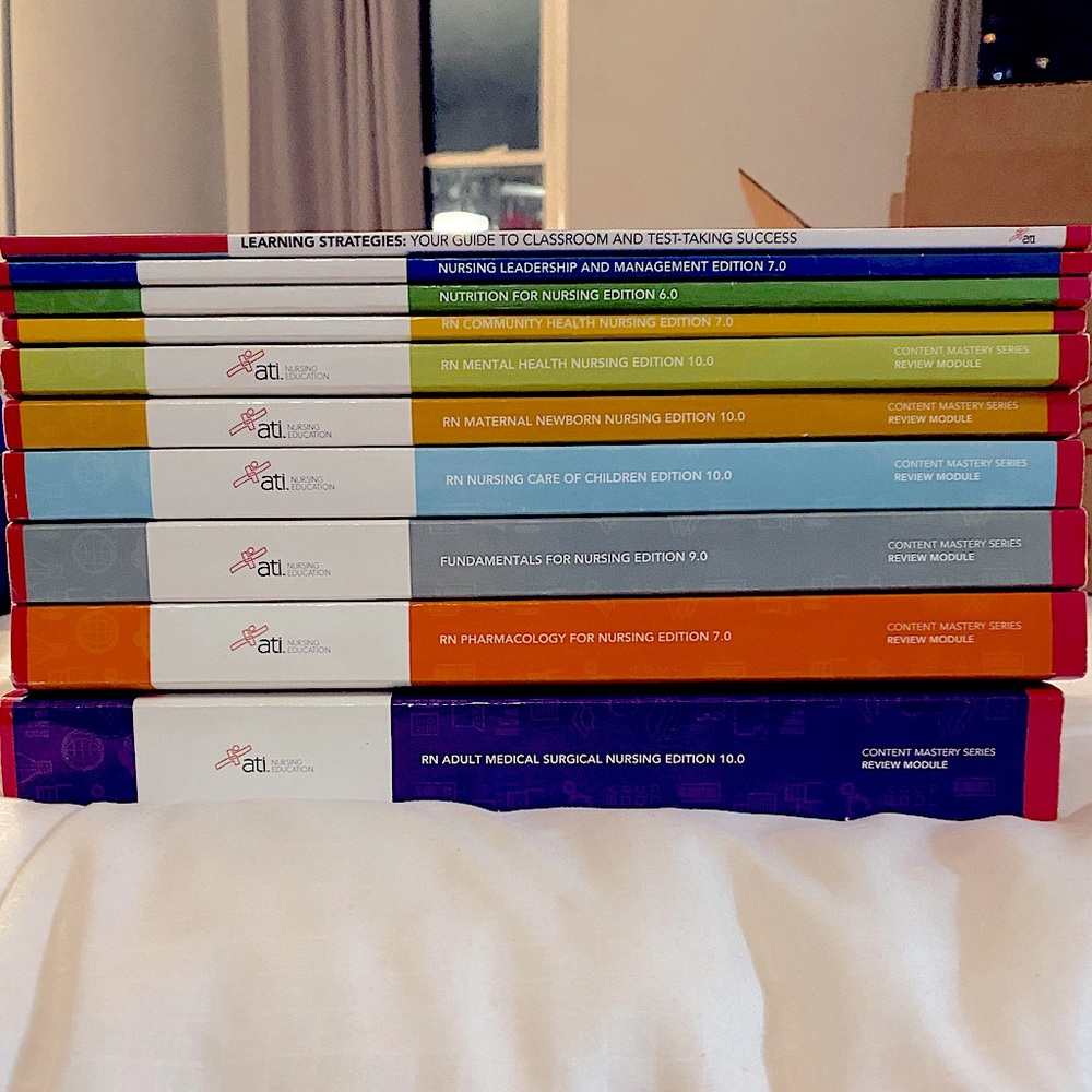 Used books (have not been written in) for RN Nursing Students.